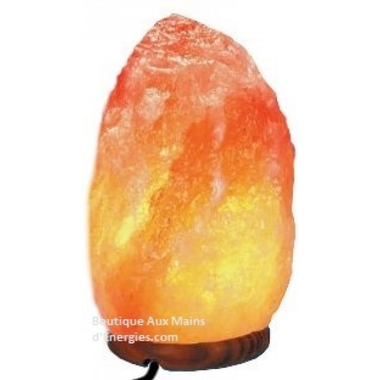 HIMALAYA SALT LAMP 10" WITH CORD AND BLACK ELECTRIC SWITCH